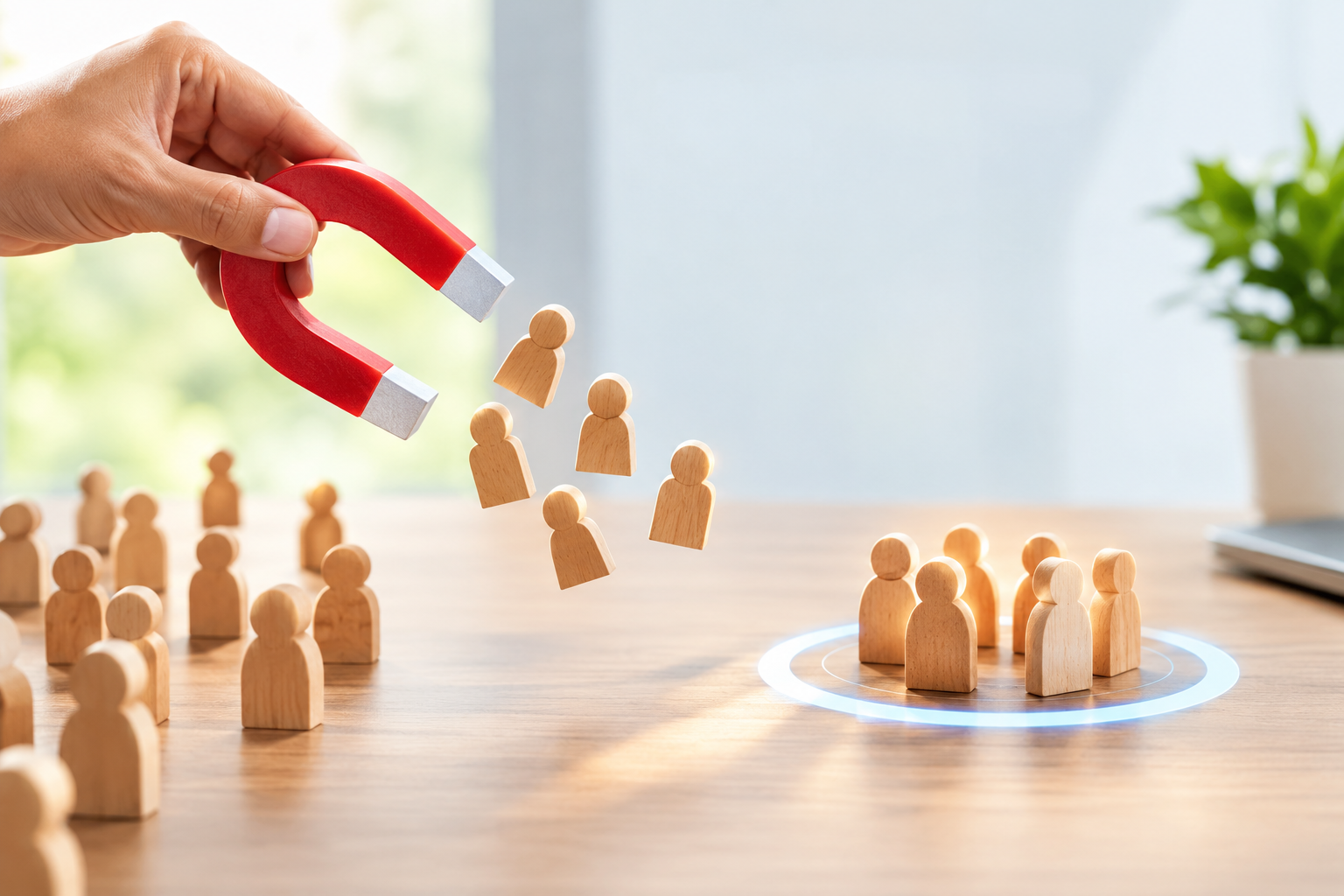 Lead generation strategy for attracting potential customers and business opportunities